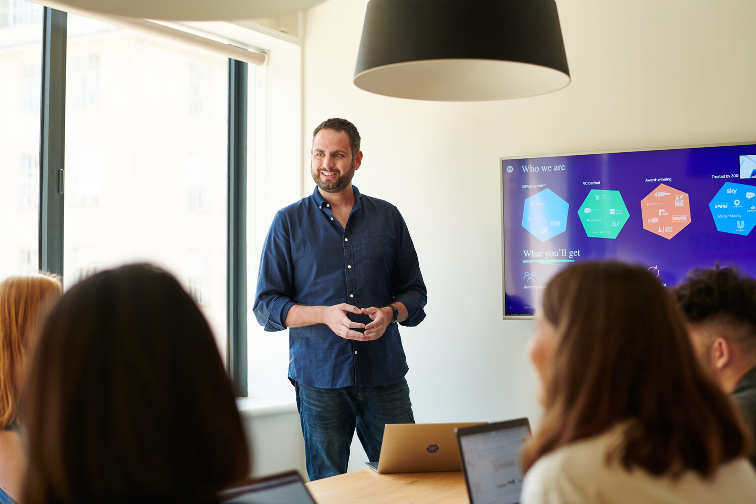 photo of some of the Multiverse team in a meeting