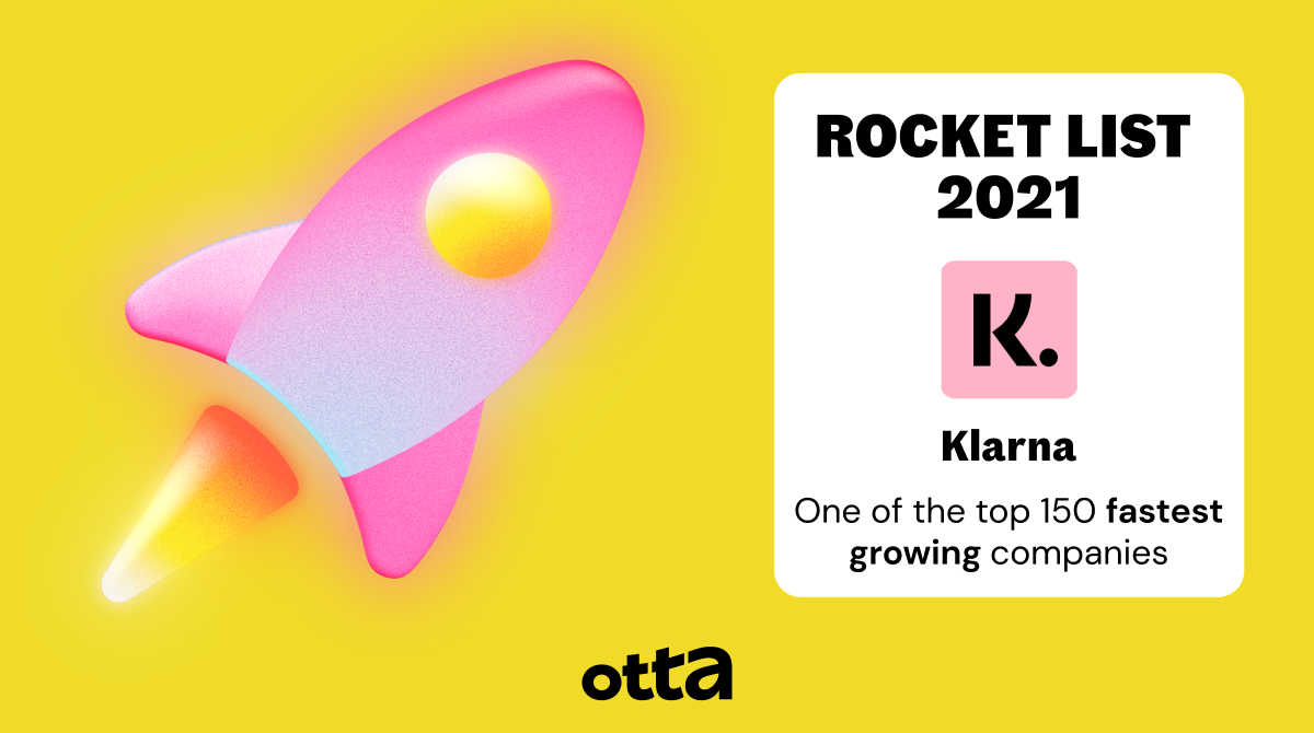 Klarna is on the Rocket List 2021!